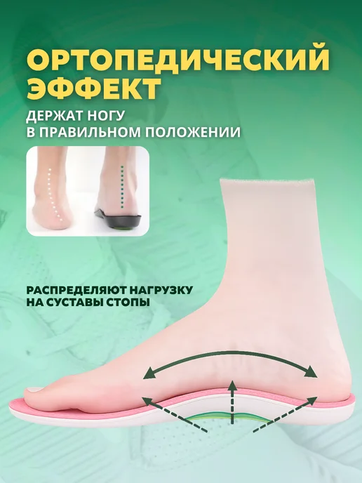 Стельки анатомические для кроссовок и другой любой обуви, спортивные, фото 3