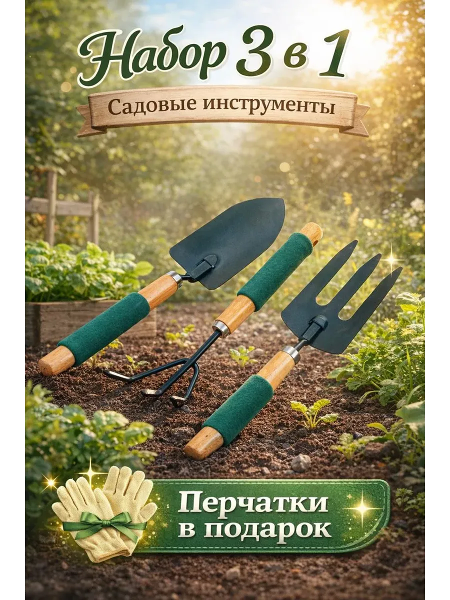 Набор садовых инструментов для огорода