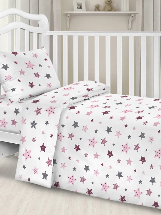 Letto Детское постельное белье в кроватку мягкий хлопок, 40*60 см, 40x60 см, фото 2