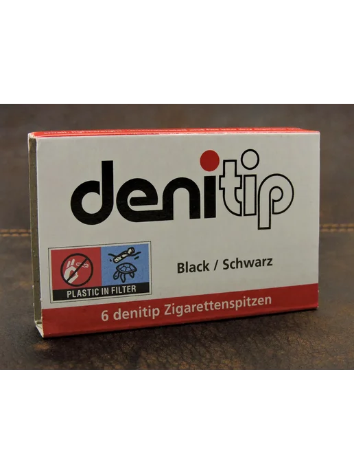 Мундштук Denicotea Holder Black. Фильтр king size. (89 мм), 6 шт