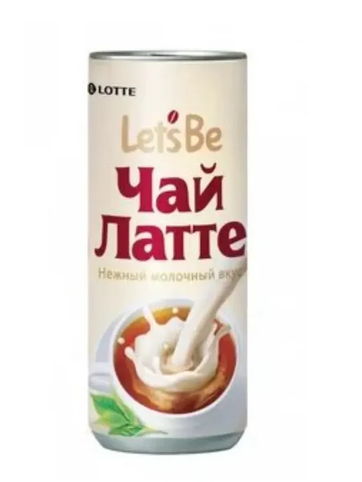 Lotte Напиток Летс Би Чай Латте 240мл*6, 240 мл, фото 2