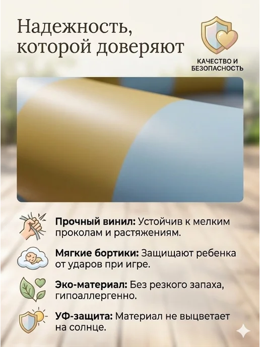 Детский надувной бассейн, желтый, фото 3