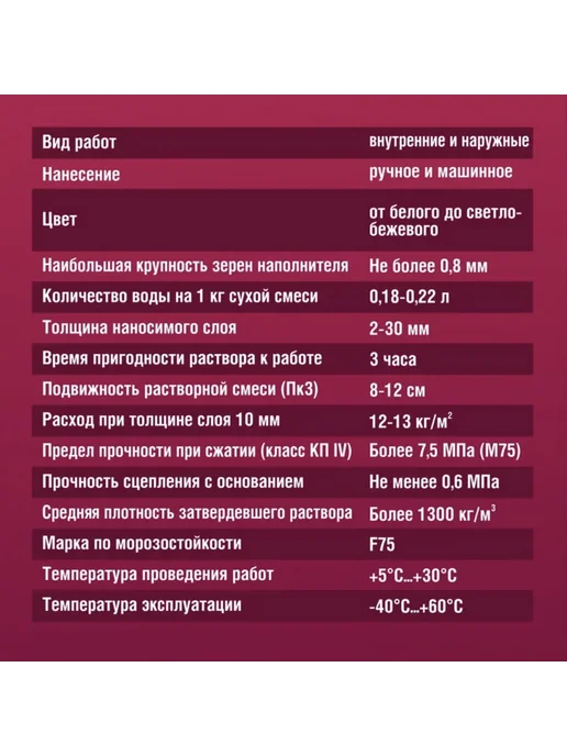 Штукатурка Боларс Универсаль 1кг, 7 кг, фото 3