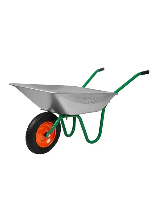 СИБРТЕХ Тачка садовая усиленная на колесах, 200 кг, 120 л, 100 кг, 65 л, фото 3