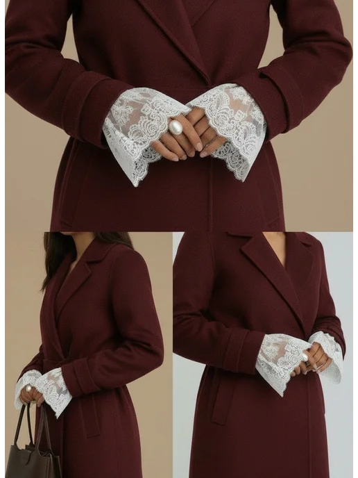 ladies'secret Манжеты на рукава кружевные, белый, фото 4