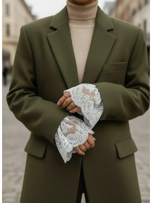 ladies'secret Манжеты на рукава кружевные, белый, фото 6