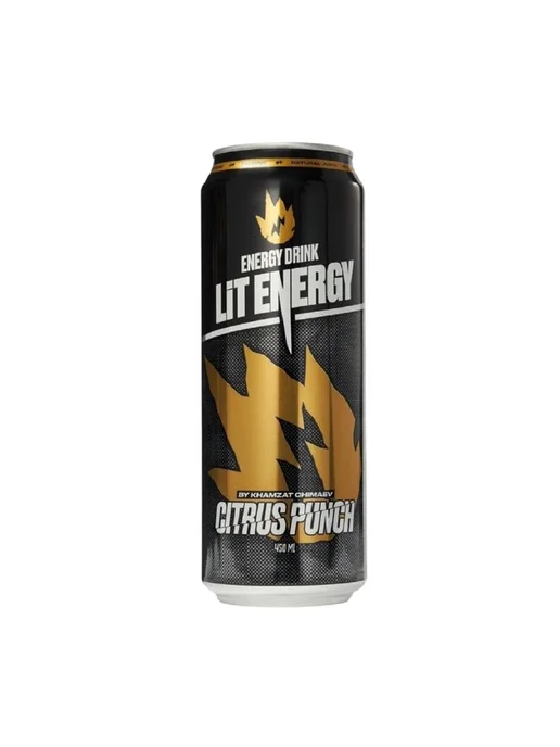 LIT ENERGY Набор 3 банки энергетиков по 450 мл CITRUS PUNCH, 450 мл, фото 3