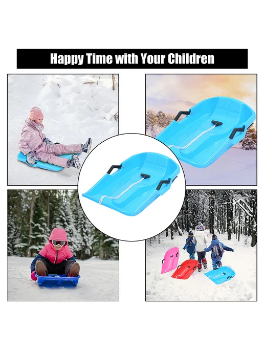 Пластиковые санки Flying Board 25 дюймов для детей, синий, синий, фото 3