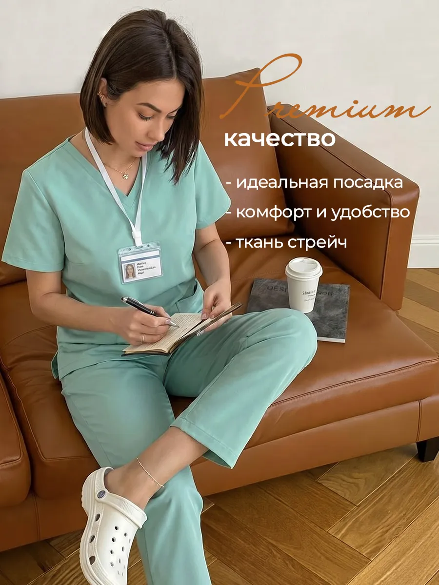 Медицинский костюм хирургический с брюками