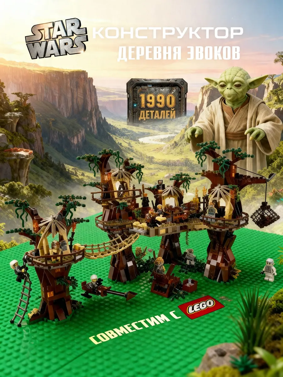 Конструктор Lego звездные войны star wars деревня Звоков