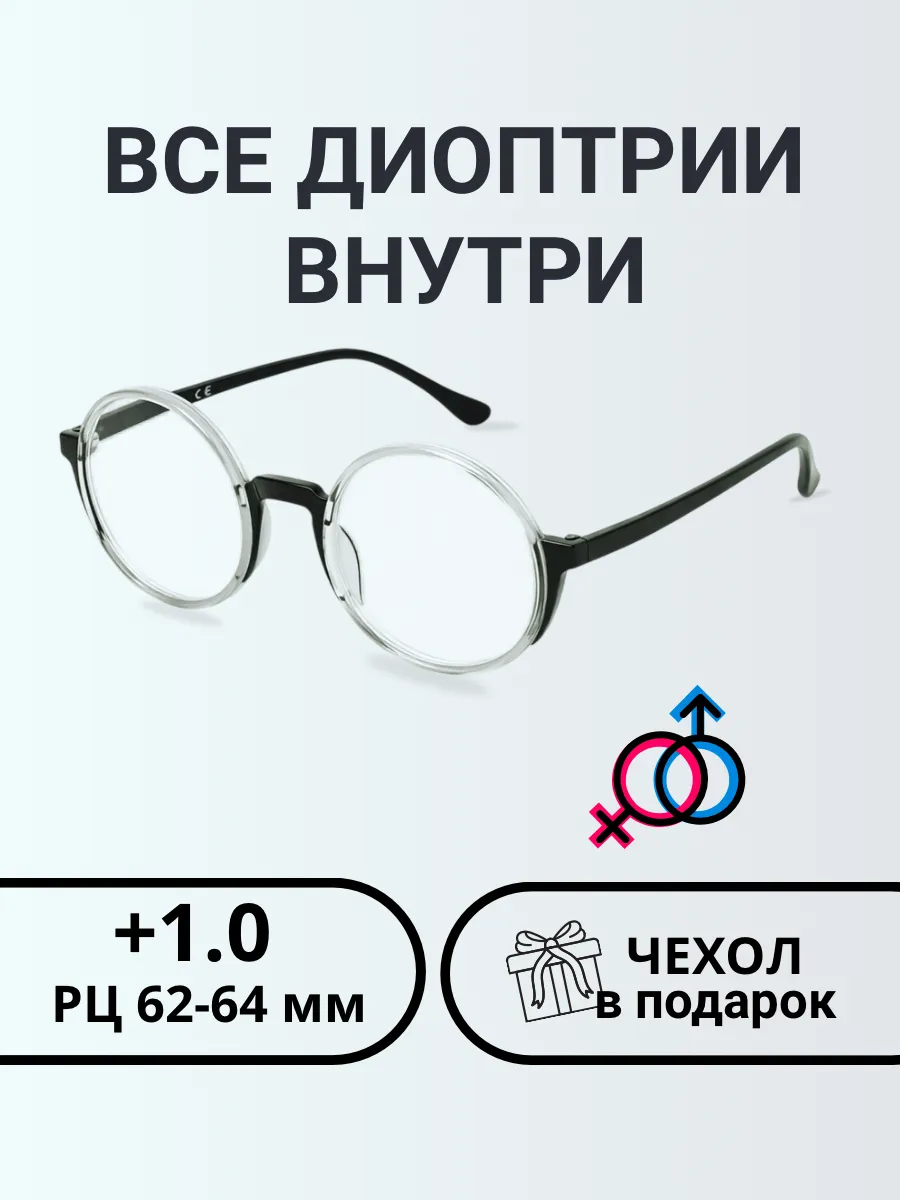 Очки для зрения мужские круглые