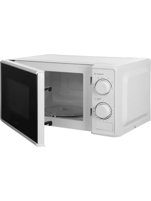 HYUNDAI Микроволновка СВЧ HYM-M2097 20 л белая механическая, 20 л, 700 Вт, фото 4
