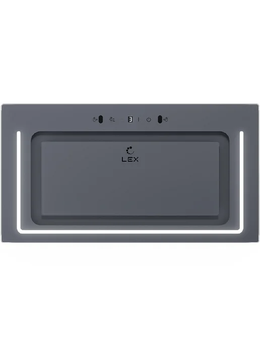 LEX Вытяжка встраиваемая NOVA 600 Inverter BL, 1200 м3 час, серый