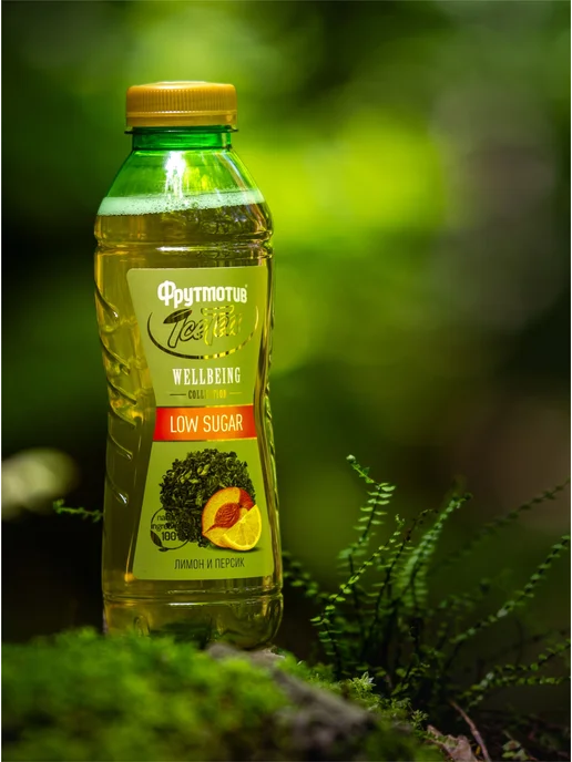 Фрутмотив Холодный чай ICE TEA WELLBEING LOW SUGAR 0,5л. 6 бут, 0,5 л, фото 2