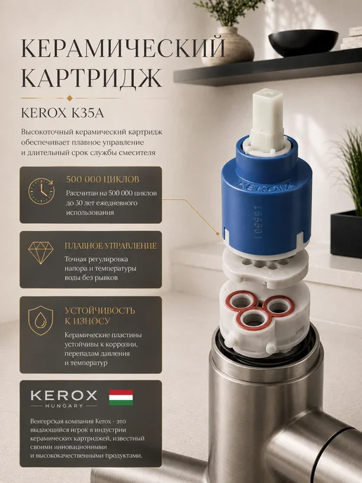 Fmark Смеситель для кухни гибкий графит, черный, фото 6