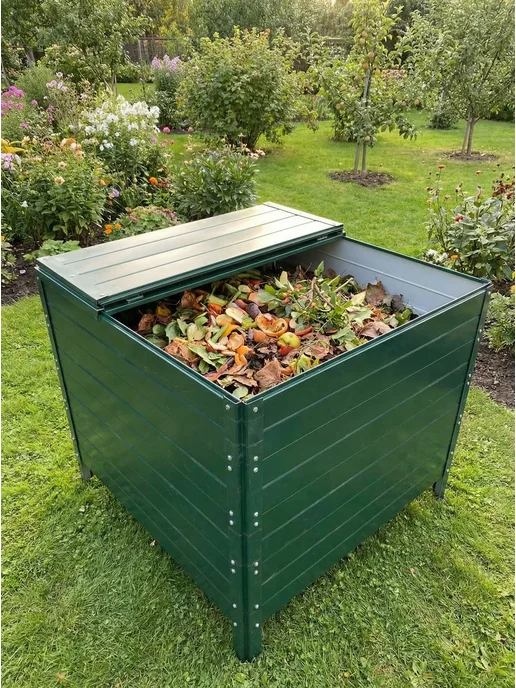Крышка для компостера 100х100см Зеленый (RAL 6005), зеленый, фото 6