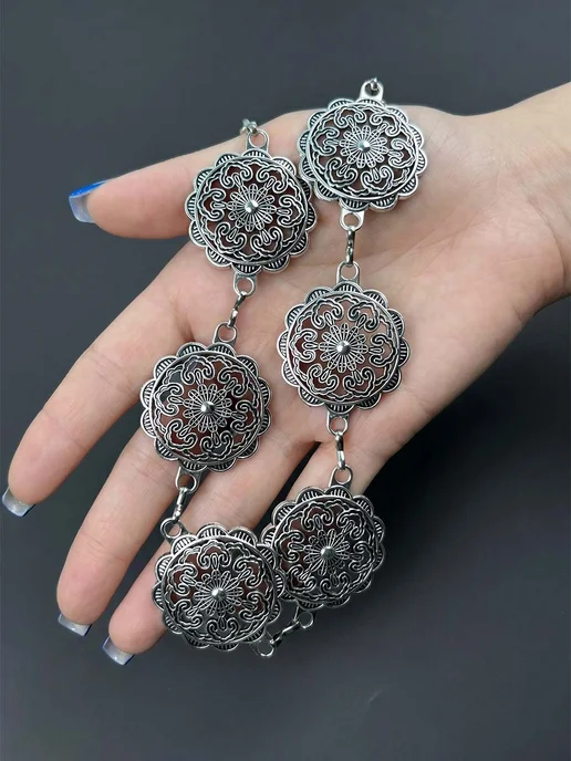 Aldarius fashion Пояс цепочка для платья серебро, серебристый, фото 2