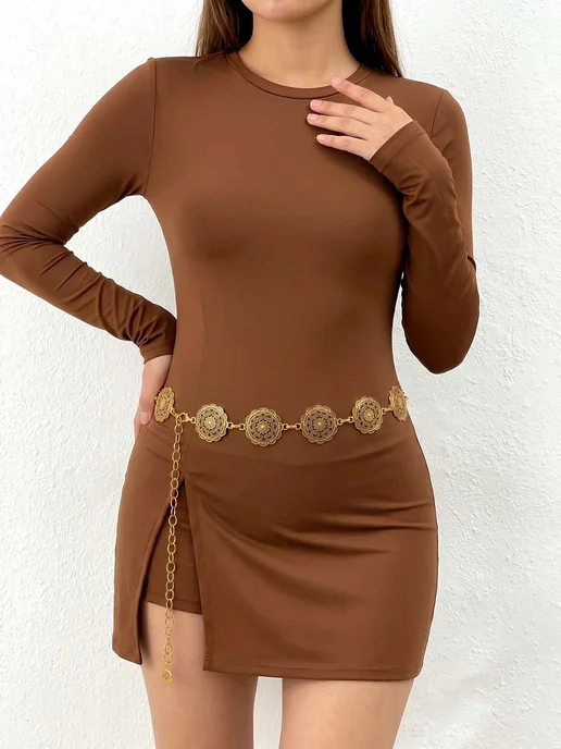 Aldarius fashion Пояс цепочка для танцев золото, золотой, фото 4