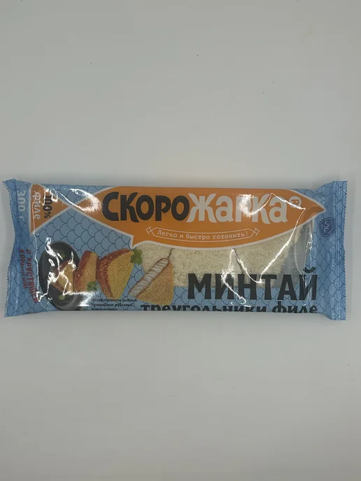Треугольники из филе минтая, вариант