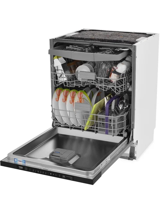 Beko Посудомоечная машина BDIN16520Q встраиваемая, серый, фото 4