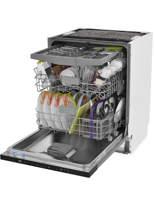 Beko Посудомоечная машина BDIN16520Q встраиваемая, серый, фото 5