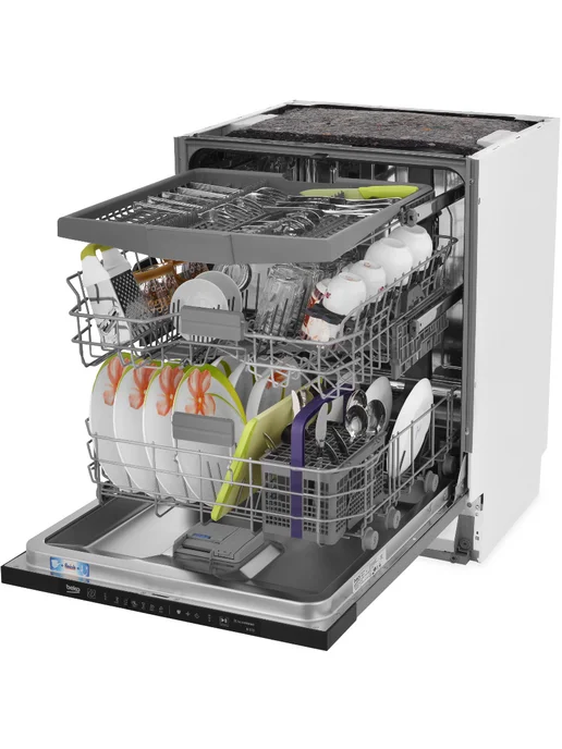 Beko Посудомоечная машина BDIN16520Q встраиваемая, серый, фото 6