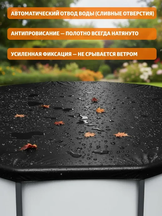 Тент для бассейнов, черный, фото 3