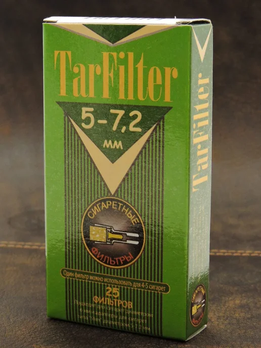 Мундштук TarFilter мини- фильтр 5-7,2 мм (25 ш +5 адаптеров), белый