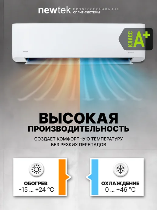 NEWTEK Сплит-система инверторная NT-77HSDC24, белый, фото 5