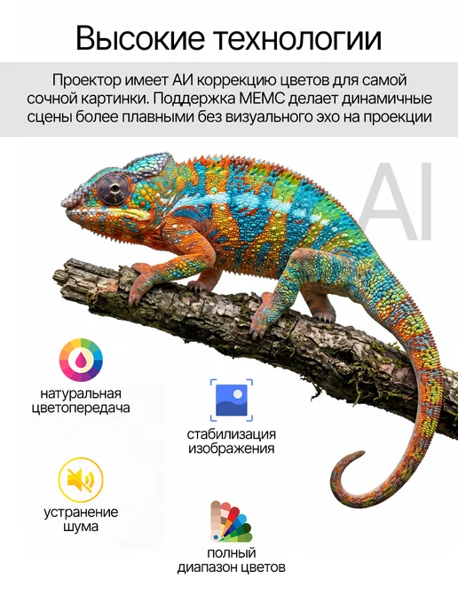 Проектор для фильмов Smart TV, FULL HD, белый, фото 7