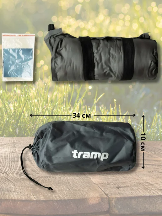 Tramp Подушка самонадувающаяся Трамп Classic, серый, фото 5