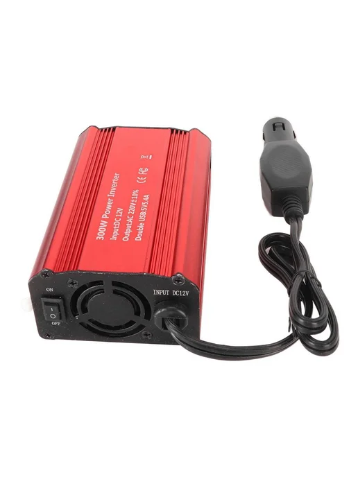 Инвентор автомобильный 300W 12V-220V с USB, 300 Вт