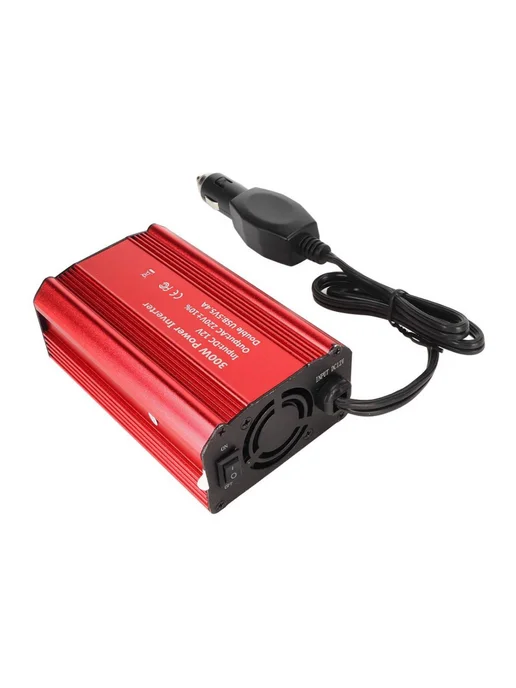 Инвентор автомобильный 300W 12V-220V с USB, 300 Вт, фото 2