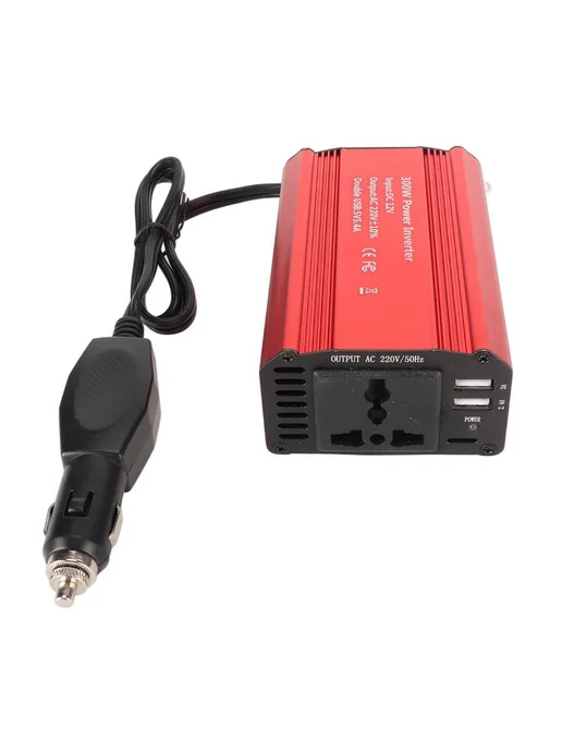 Инвентор автомобильный 300W 12V-220V с USB, 300 Вт, фото 3