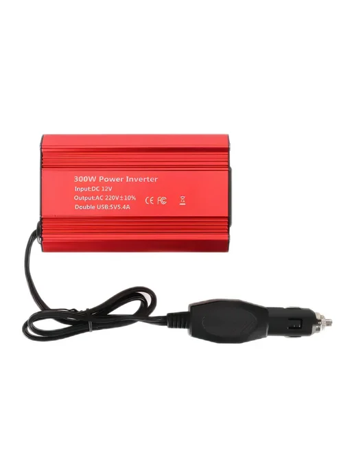 Инвентор автомобильный 300W 12V-220V с USB, 300 Вт, фото 4