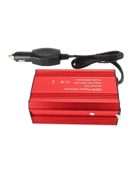Инвентор автомобильный 300W 12V-220V с USB, 300 Вт, фото 5