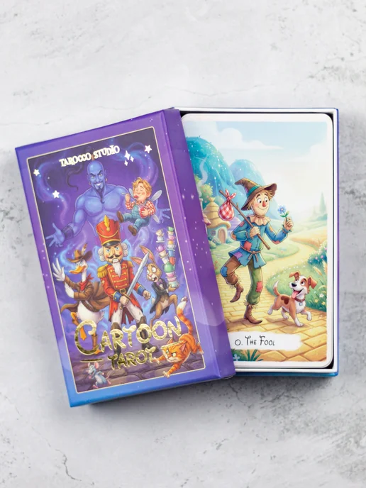 Tarocco Studio Карты Таро Cartoon Tarot 78 карт для гадания, вариант, фото 2