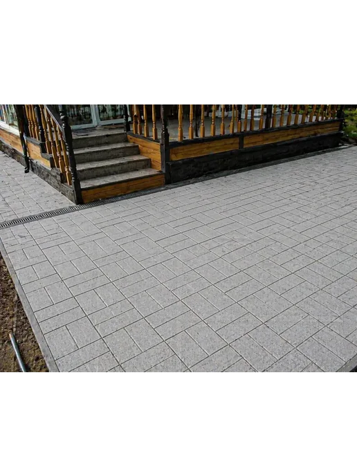 Плитка тротуарная 400х400х50мм 8- кирпичей красная КЛАСС ЭКОНОМ, 400x400x50 мм, фото 2