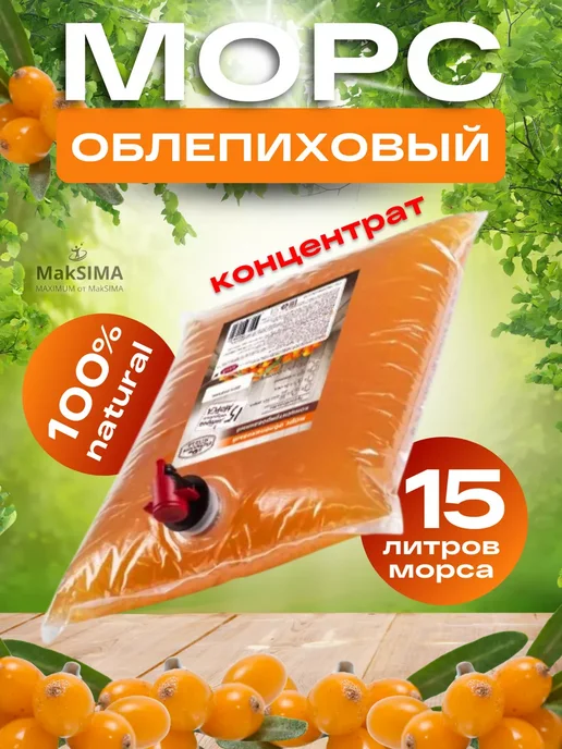 САВА Морс облепиховый концентрированный, 2л, 1 шт, 2 л, 1 шт