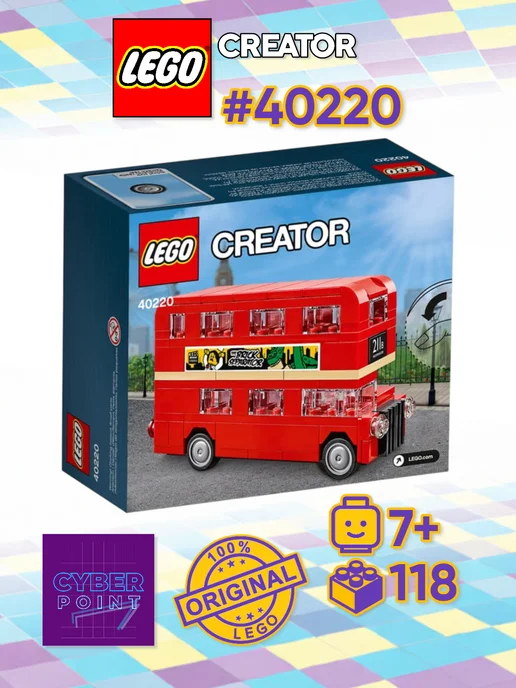 LEGO Конструктор Creator 40220 Лондонский автобус, красный, фото 2