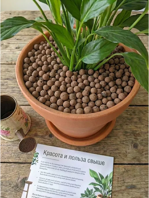 AgroMakHaus Дренаж для цветов 3л керамзит средней фракции, 3 л, фото 4