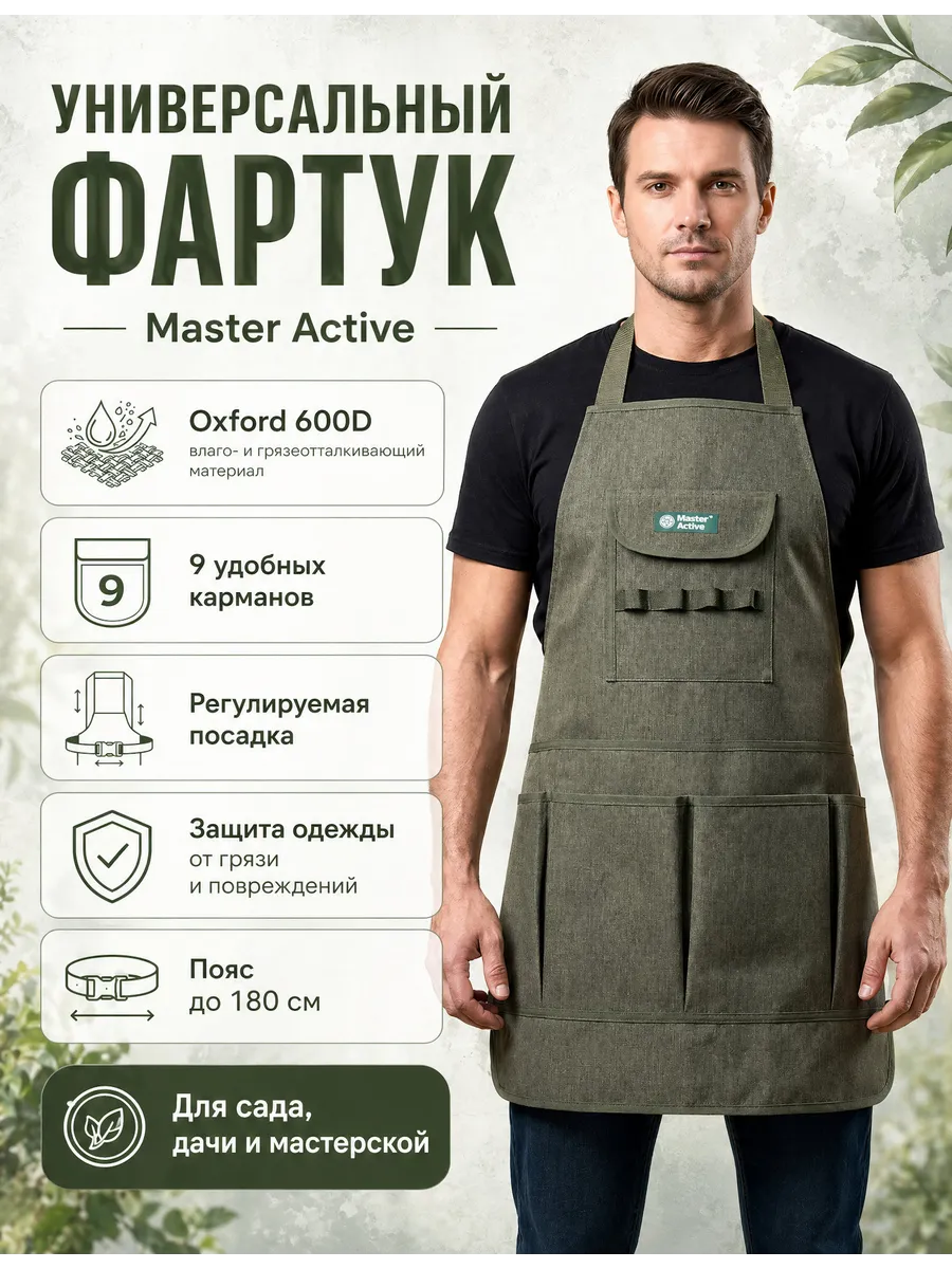 Фартук рабочий водоотталкивающий, защитный