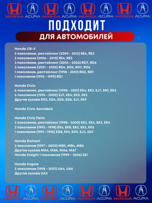 FERUX Клипса крепежная Honda Acura 91530-SP1-003 10 шт, 10 шт, фото 3
