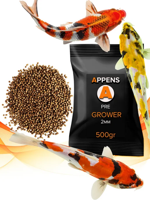 APPENS PRE GROWER 2мм, 500гр - плавающий корм для аквариумной и пру…, 500 г, фото 5