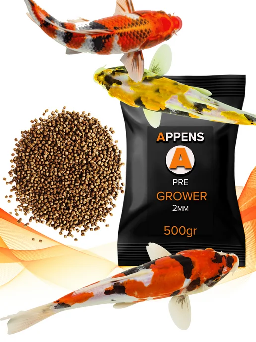 APPENS PRE GROWER 2мм, 500гр - плавающий корм для аквариумной и пру…, 500 г, фото 7