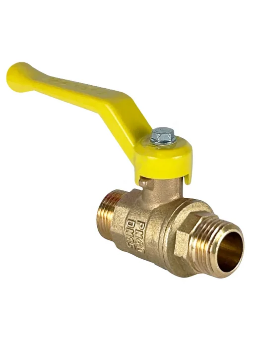 VALFEX Кран шар лат газ Ду 20 Ру40 НР VF.270.LR3.034.N P59, желтый