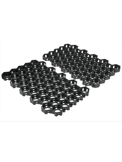 Газонная решетка пластиковая черная STEELOT 540х335х31 мм, 545x336x34 мм, 1 шт, фото 3