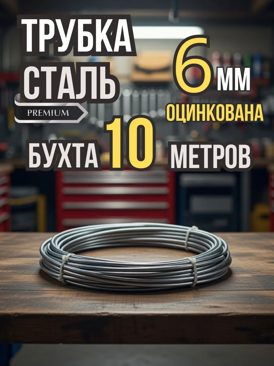 Трубка стальная 6мм 10 метров