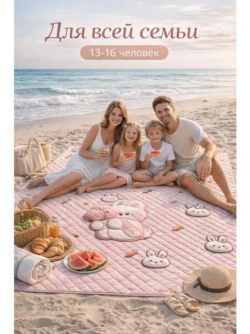 HomeLex многоцветный узор пляж пляжный коврик, синий, фото 2