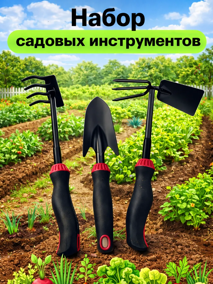 Набор садовых инструментов для огорода